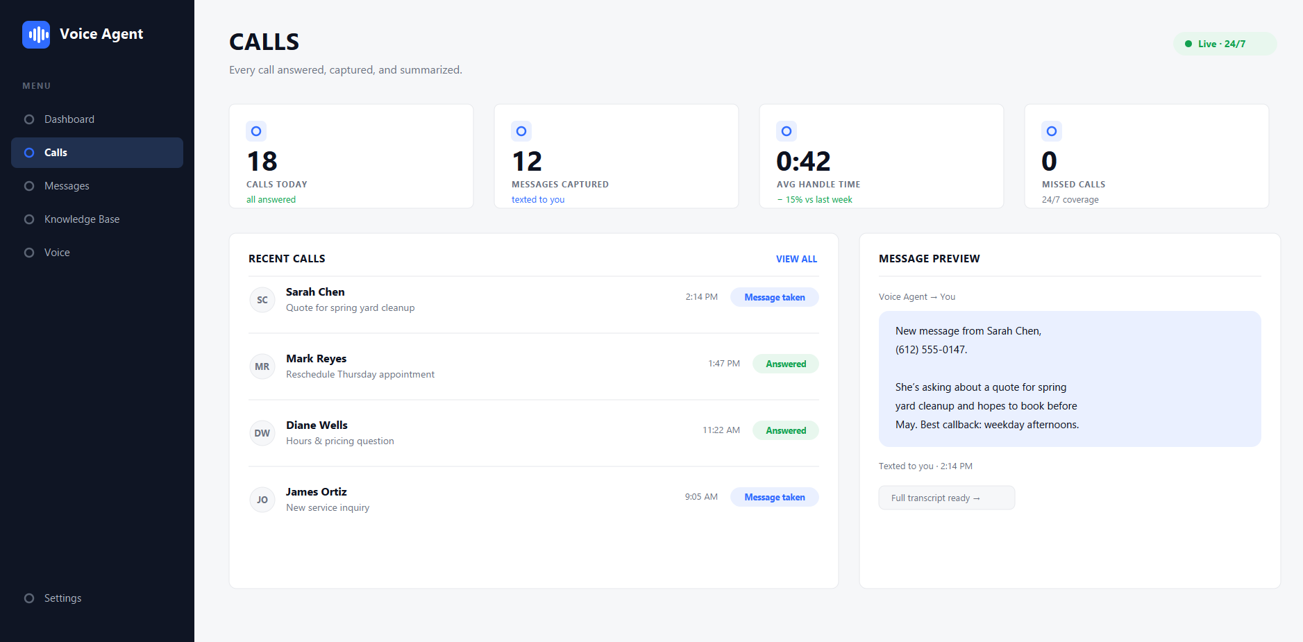 AI Phone Receptionist